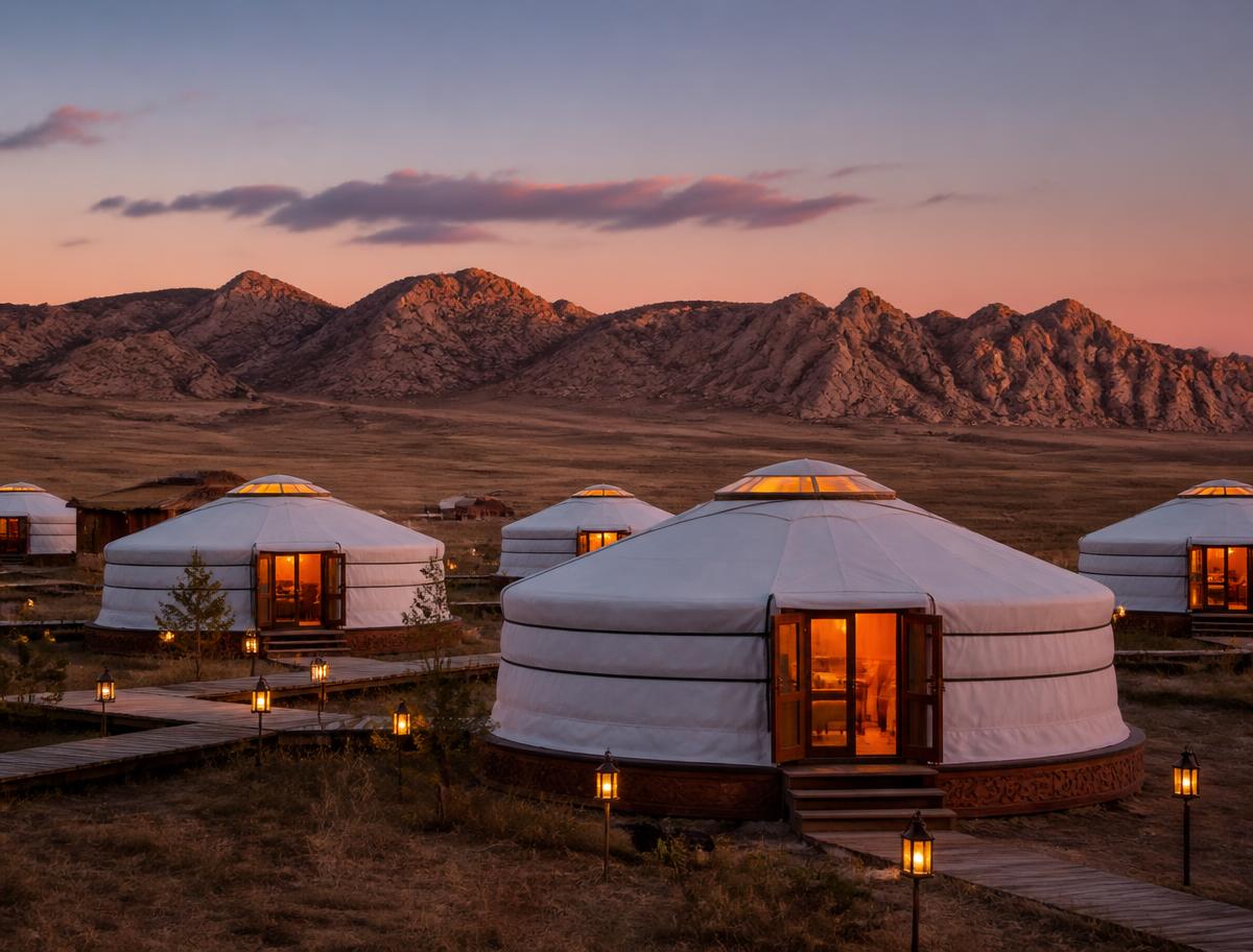 Gers privadas de lujo en Mongolia